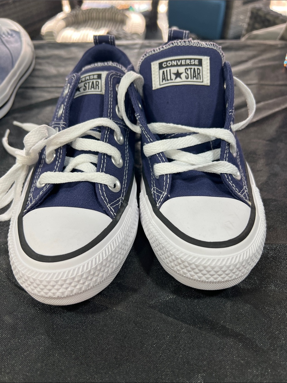 Converse Navy and White All Star Low Top Sneakers